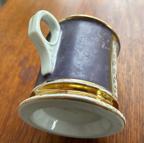 Antique Shaving Mug American Eagle Shield Flag Gold Tassels & Decoration Germany - Picture 5 of 13