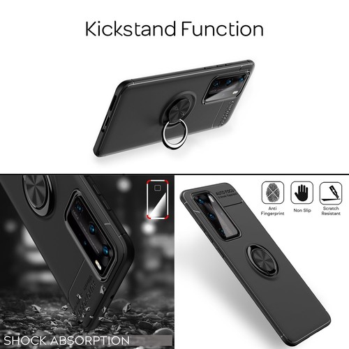 Ring Hülle für Huawei P40 Pro, Handy Case Cover Schutz Tasche Bumper Etui - Bild 8 von 15