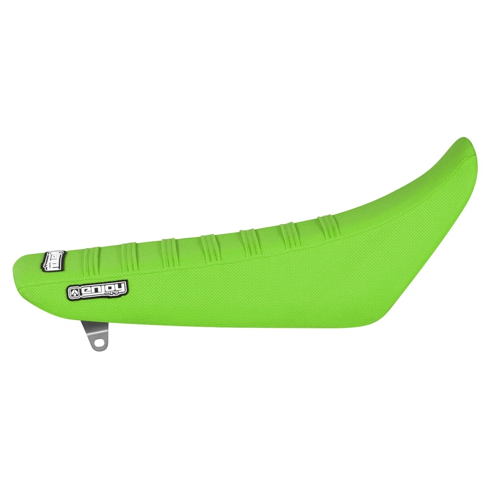 1991-2000 KAWASAKI KX 80 100 Gripper Seat Cover todo VERDE/VERDE nervuras #449 - Imagem 2 de 3