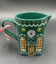 Anthropologie Green Ginger Ceramic  Stoneware Creamer New In Box