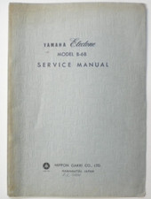 Vintage Yamaha Electone Model B-6B Organ Technical Service Manual Book Original