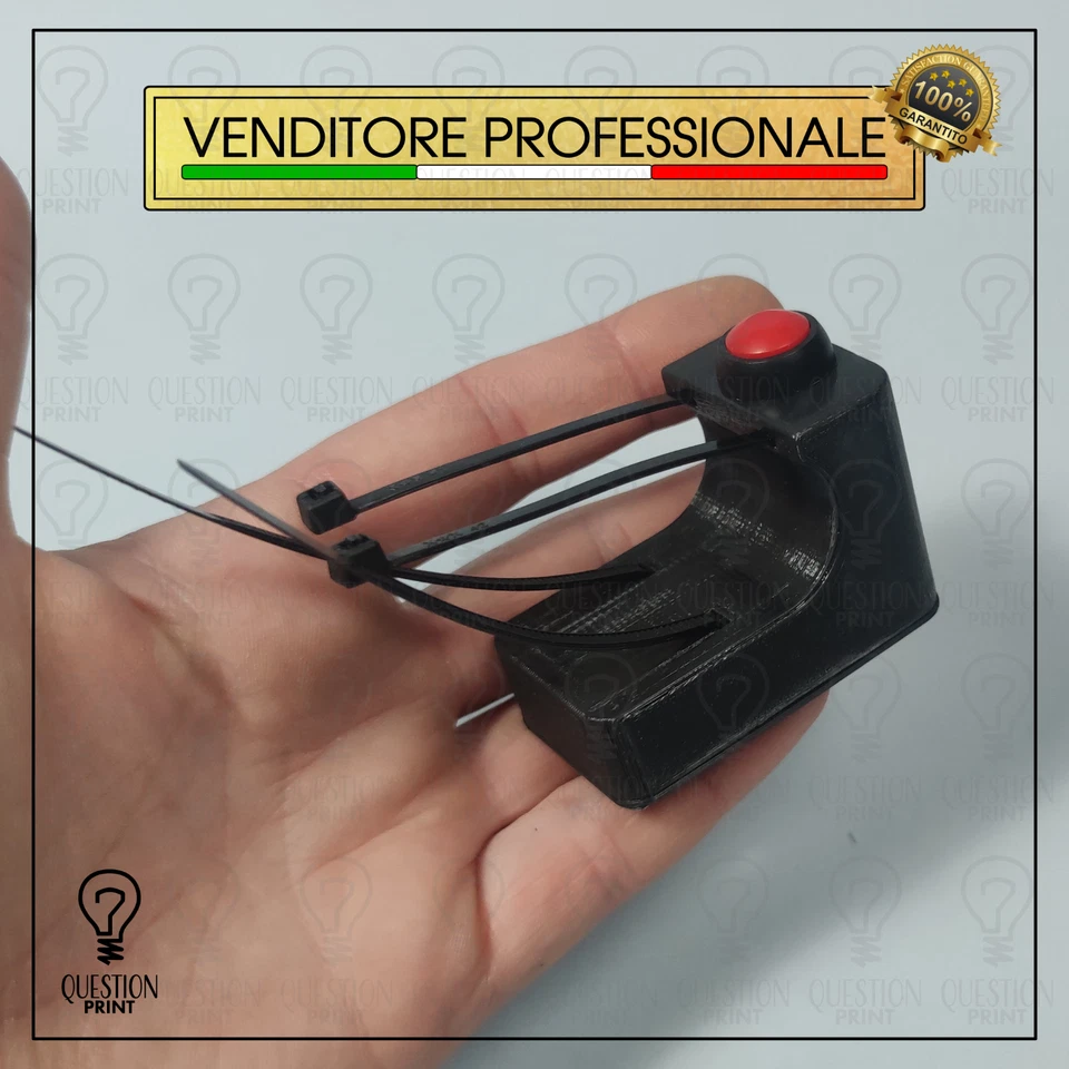 TELECOMANDO CANCELLO UNIVERSALE PER MANUBRIO 22MM MOTO APRI CANCELLO PULSANTE - Imagen 4 de 4