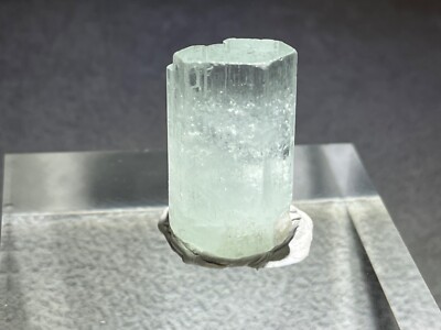 Terminated Blue Aquamarine Natural Tower Rough 35.6 ctw Shigar Valley Pakistan