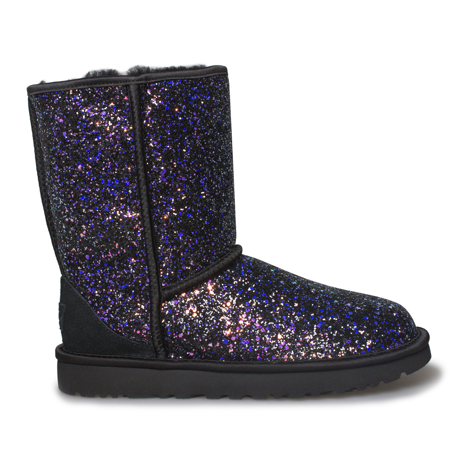 UGG CLASSIC SHORT COSMOS BLACK SUEDE 
