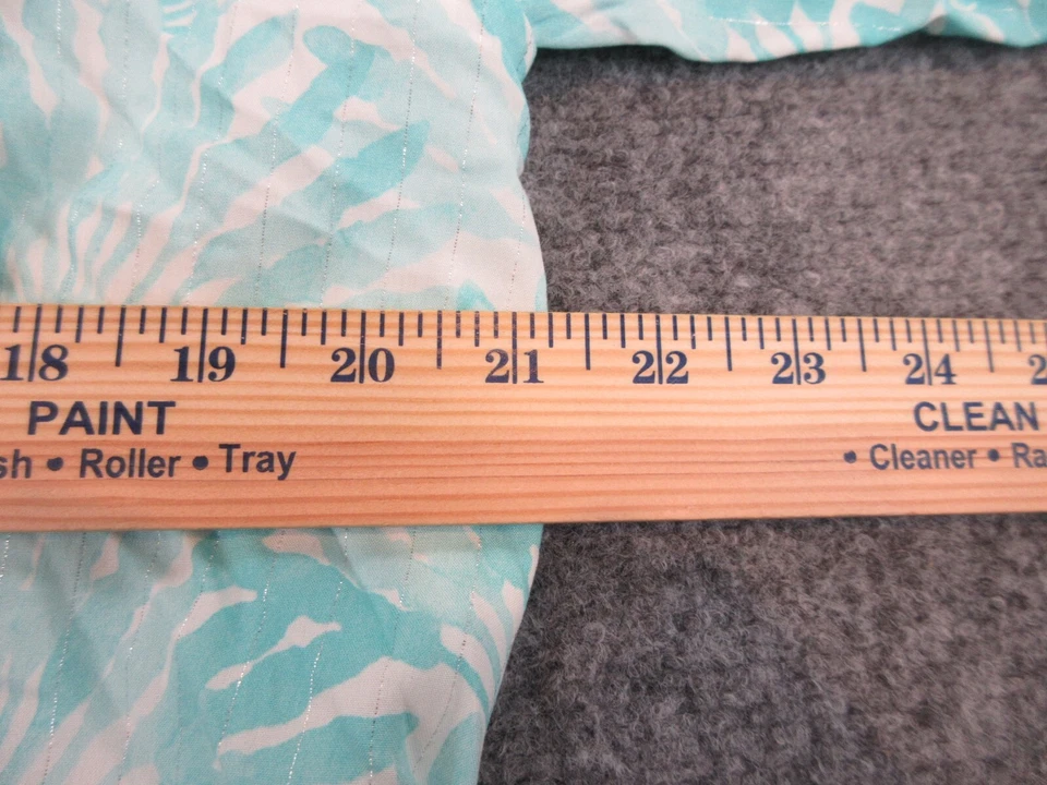 Camisa Vineyard Vines Mujer Adulto Grande Azul Floral Ligera Informal Cuello en V Foto 4 de 4