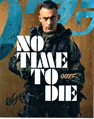 DALI BENSSALAH 007 JAMES BOND FILM NO TIME TO DIE AUTOGRAMM SIGNED 10-8 COA