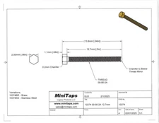 00-90 x 1/2" Hex Head Screw Brass 100 Count #10374BR