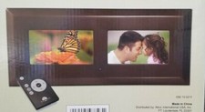 Digital Decor Dual Screen 7" LCD Digital Photo Frame DFF770 NIB