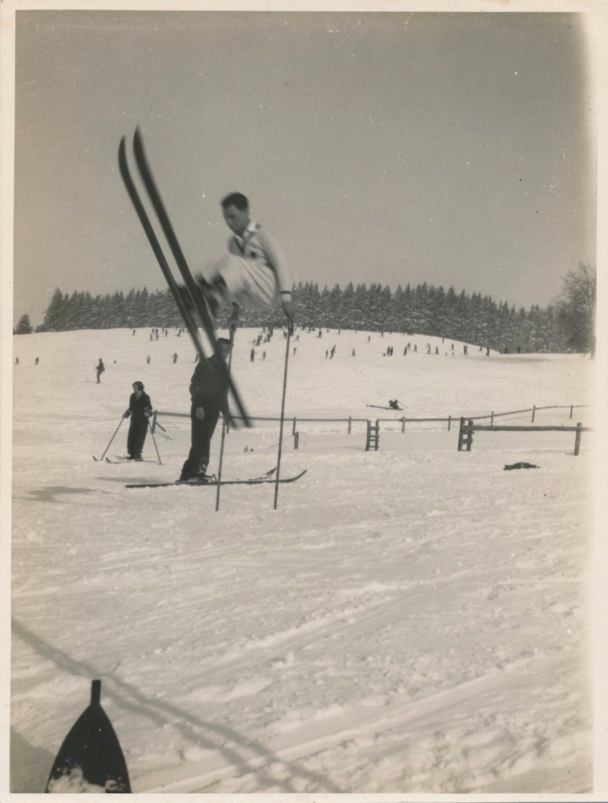 Photo Film Print Ski Jump Training Era