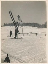 Photo Film Print Ski Jump Training Era