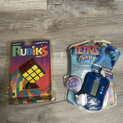 NEW Vintage The Original Rubiks Cube Milton Bradley *Sealed*BONUS Tetris Fliptop