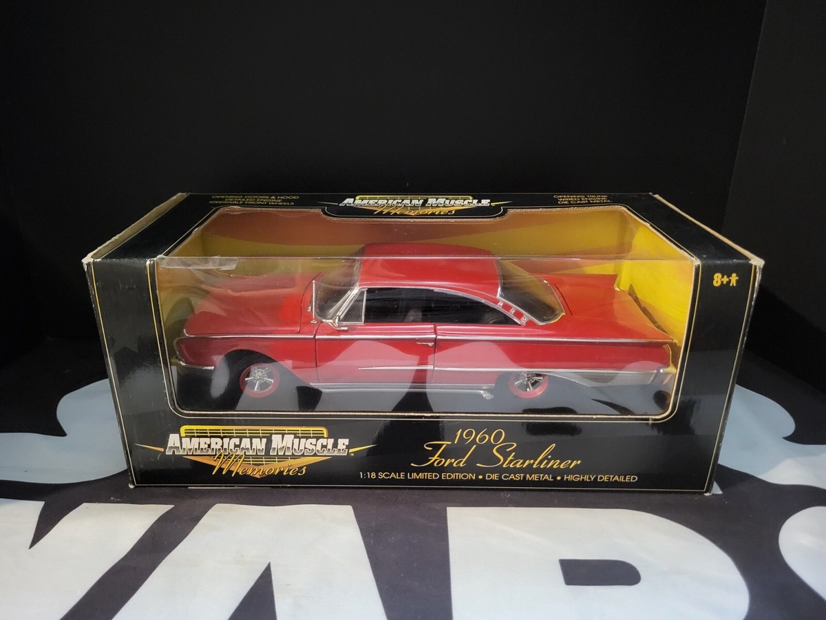 1960 Ford Starliner RED AMERICAN MUSCLE Ertl Die Cast 1:18 NEW MIB