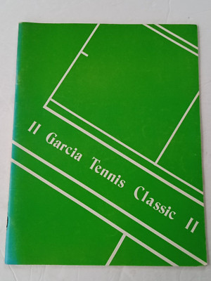 1974 GARCIA TENNIS CLASSIC 2 Program Bergen Community College Paramus NJ CONNERS