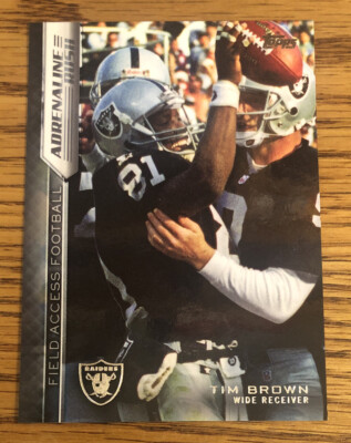 Tim Brown 2015 Topps Field Access Adrenaline Rush Raiders #ARA-TB   *8995*