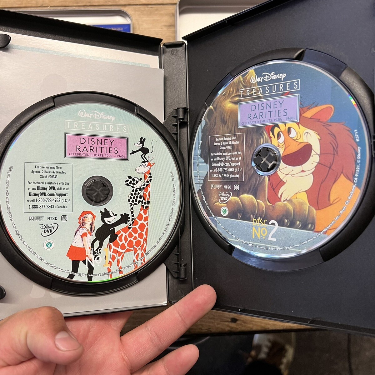 WALT DISNEY TREASURES TIN Disney Rarities: Shorts 1920s-1960s DVD 