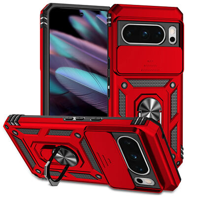 For Google Pixel 9 Pro Fold 9 8 A 7 Pro 6 Magnetic Ring Stand Case+Camera Cover 
