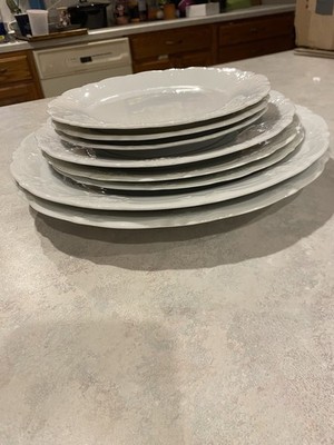 Lot of 8 Porcelain Plates 2 Hutschenreuter and 6 Tirschenreuth