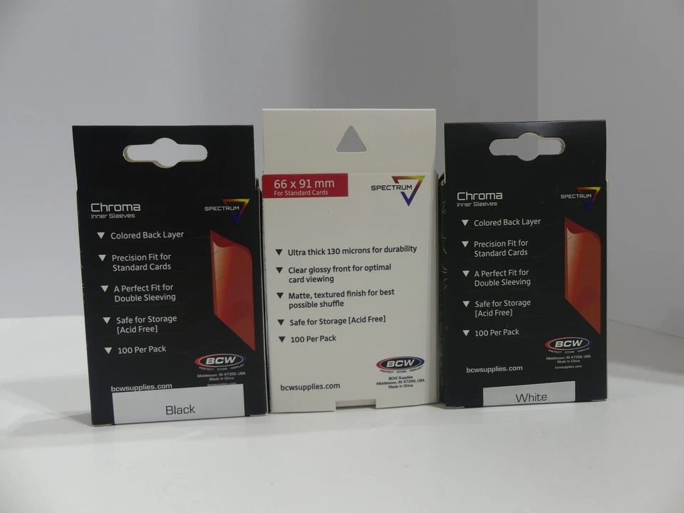 BCW Spectrum Iridian Standard Size Card Sleeves 66x91mm + Chroma Inner Sleeves - Image 2 of 3