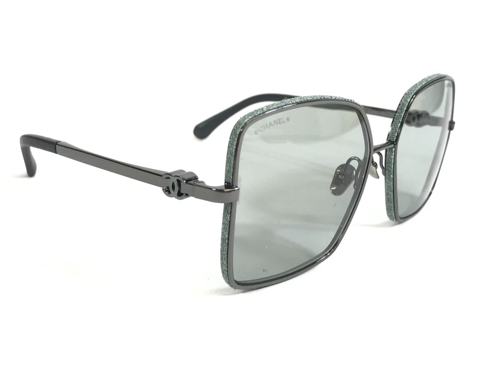 Gafas de sol Chanel 4288-Q c.108/87 monturas de rutenio brillante con lentes gris claro Foto 3 de 4