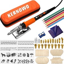 Wood Burning Kit K KERNOWO 76Pcs Pyrography Wood Burning Tool Kit 60W Adjustable