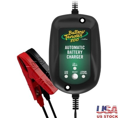 800mA 12V Battery Charger Smart Charging Spark Proof Reverse Polarity Protection