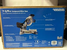 Kobalt 7-1/4 in Compound Miter Saw MB115LW with Blade & Manual – Light Use