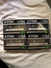 TDK SA 90 High Position Type II Cassette Tapes---- NEW ---- Lot Of 4