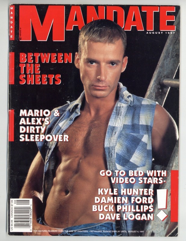 Mandate 1997 Kyle Hunter, Damien Ford, Buck Phillips 100pgs Gay Magazine M39529