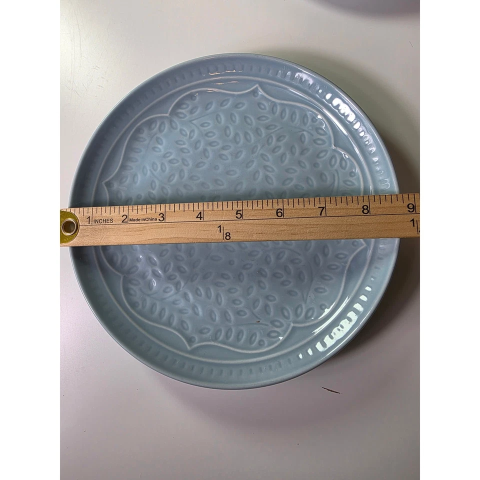 Juego de 4 - Platos de Ensalada de Cerámica Colección Alemany Azul Gibson Elite 8.75" Foto 3 de 4