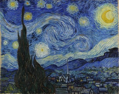 Van Gogh Starry Night Vintage 1888 Art Painting Reprint Wall Art