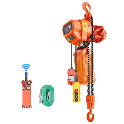 Uimoso 2-in-1 Electric Chain Hoist, 2200 lbs Capacity, Three-Phase, 20 ft Lift