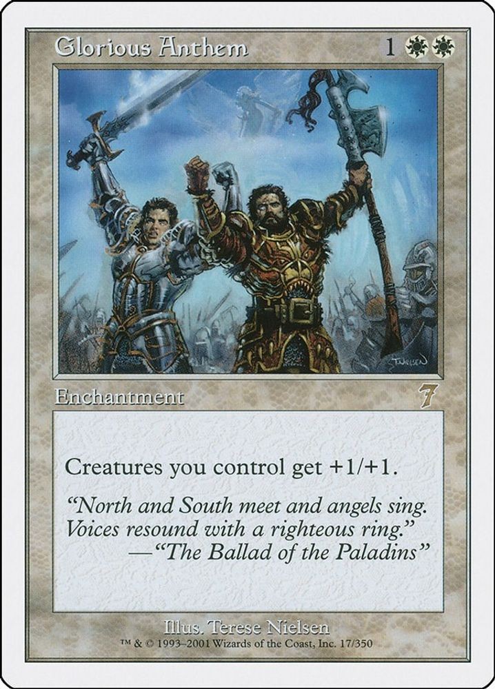 Glorious Anthem #17 7th Edition Lightly Played Magic The Gathering
