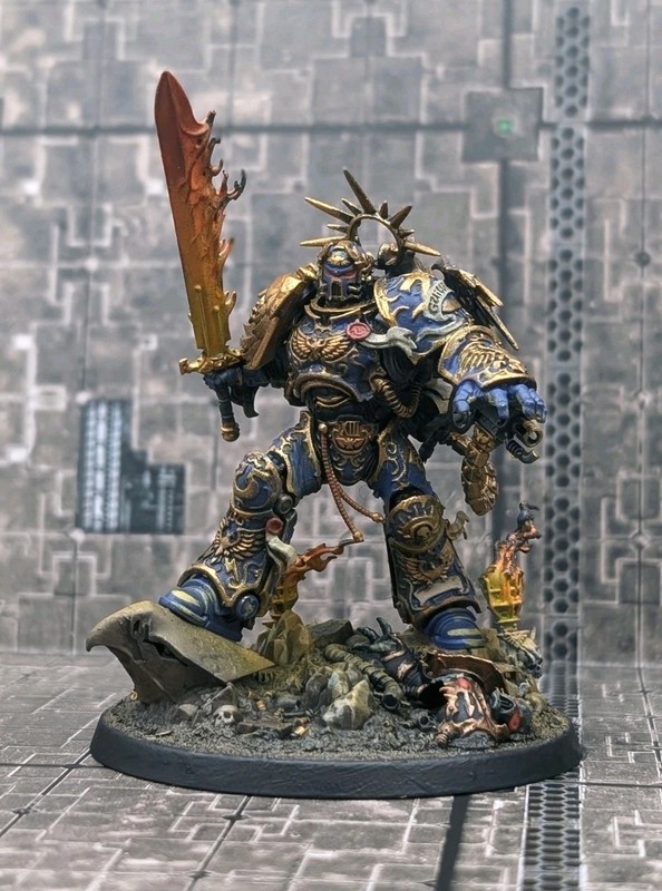 Games Workshop Warhammer 40K Ultramarines Primarch Robute Guilliman Painted