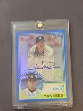 2024 Topps Archives - 1983 Fan Favorite Autographs Jim Abbott 19/25  Yankees