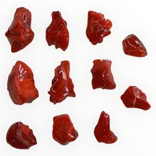 Ruby Amberina Swirl Slag Glass Cullet Assortment 6A1