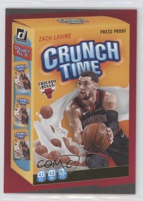 2020-21 Panini Donruss Crunch Time Press Proof Zach LaVine #15 0c2
