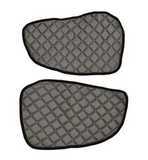 Dark Grey Set Door Eco Leather Panel Mats Covers for Scania R 2005-2016 Truck