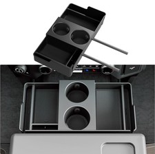 Front Center Console Organizer Fit Ford F150 2011-2026 Jump Seat Headrest Tray