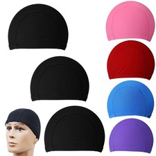 Swim Cap Fabric Breathable Swimming Caps Comfort Ultra Thin Elastic Hat