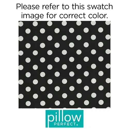 Almofadas de assento quadradas de canto externas/internas com bolinhas pacote preto, 18,5 pol. x 16 pol. - Imagem 4 de 4