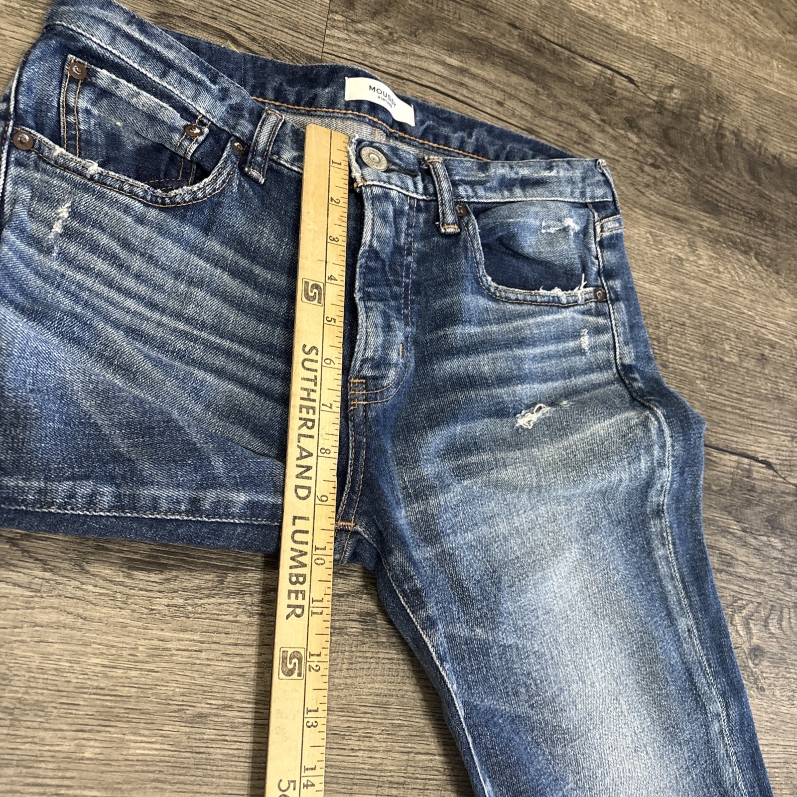 MOUSSY VINTAGE Women's Distressed Skinny Jeans Denim 28 Fits 30 X 26 - View 7