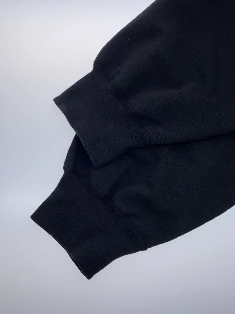 Felpa Supreme con cappuccio L cotone nero tinta unita usata