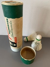 Vintage cardboard tube of 2 Pioneer Badminton Shuttlecocks, Made in China 1970s?