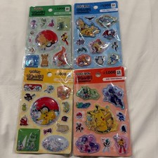 Pokemon sticker set of 4 Korea Daiso