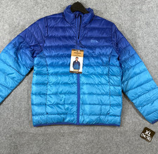 Eddie Bauer Puffer Jacket Boys Kids XL 14/16 Blue 650 Fill Down Packable NWT