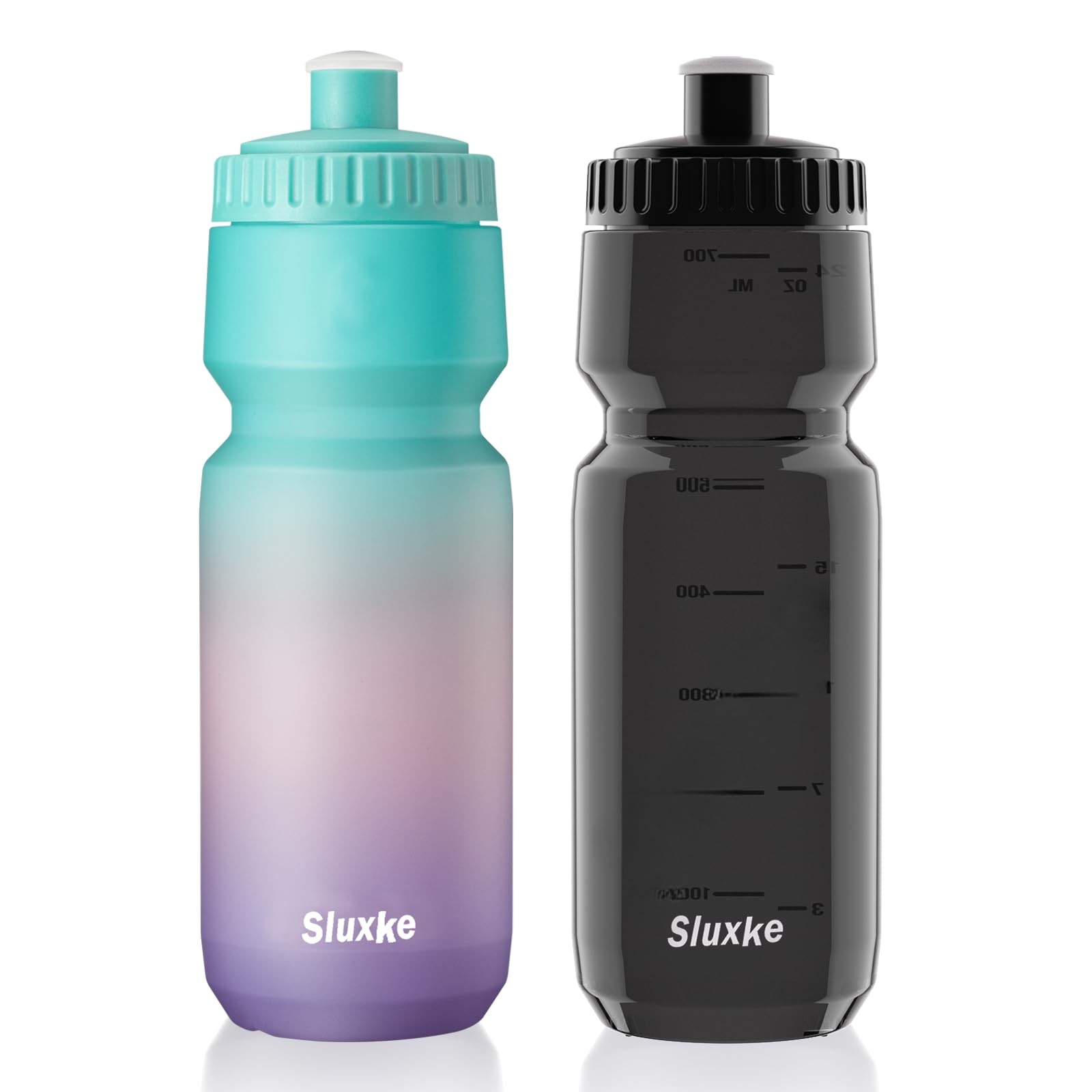 Bidon de vélo 720 ml pour le sport et les sorties VTT lot de 2 gourdes