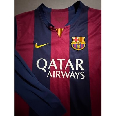 FC Barcelona Qatar Airways Nike Neymar Jr #11 Long Sleeve Soccer