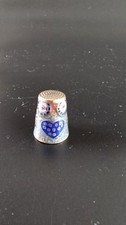 Dé a coudre en email cloisonné  Hibou Chouette Hiboux