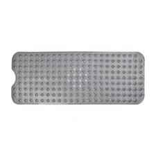 Tcbelosion Bath Tub Shower Mat,Non Slip 39.6" x 15.8" Rectangular , Grey