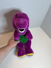 Barney Dinosaur Plush 1992 Lyons Group Purple Stuffed Animal Toy 12" Vintage